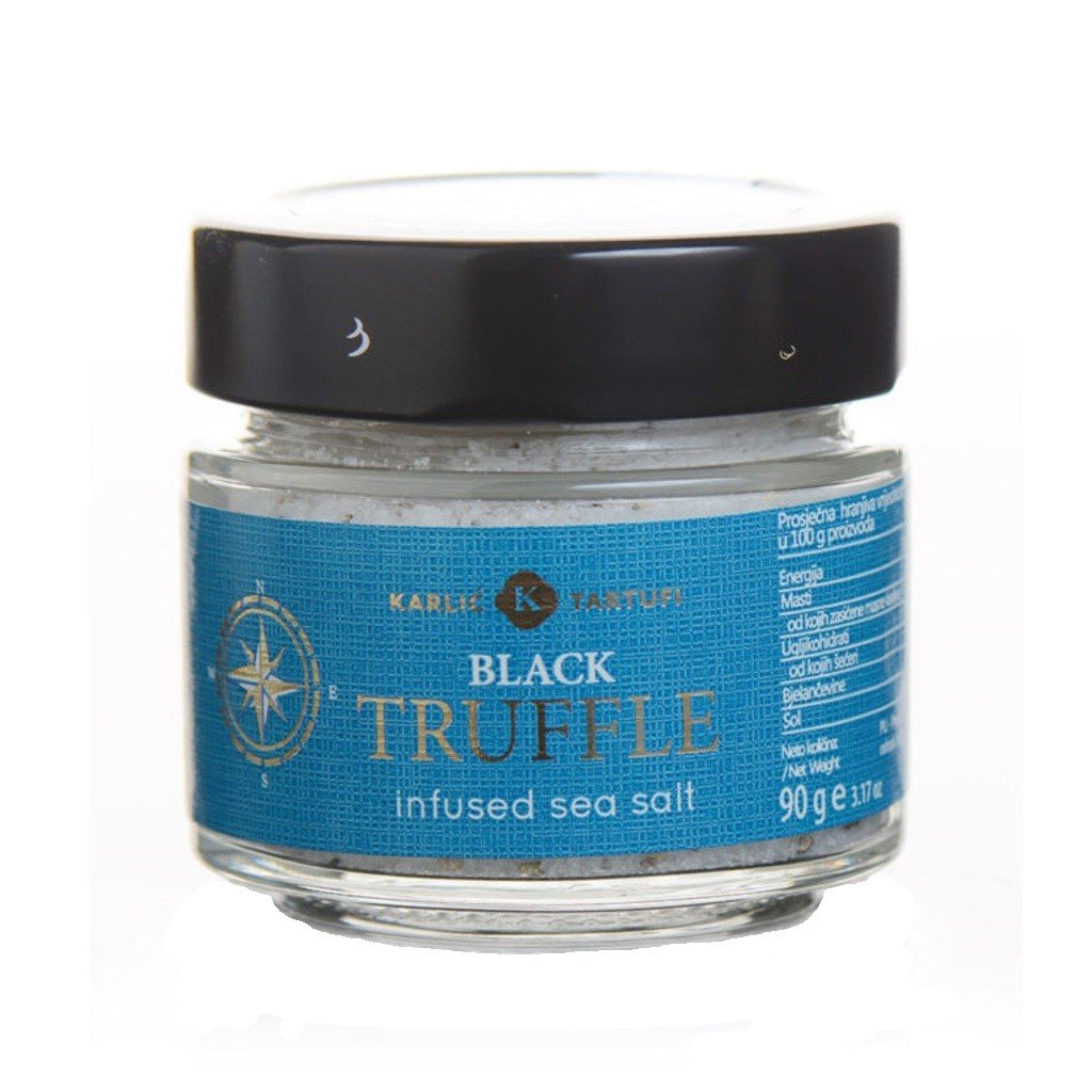 Sea salt with black truffles